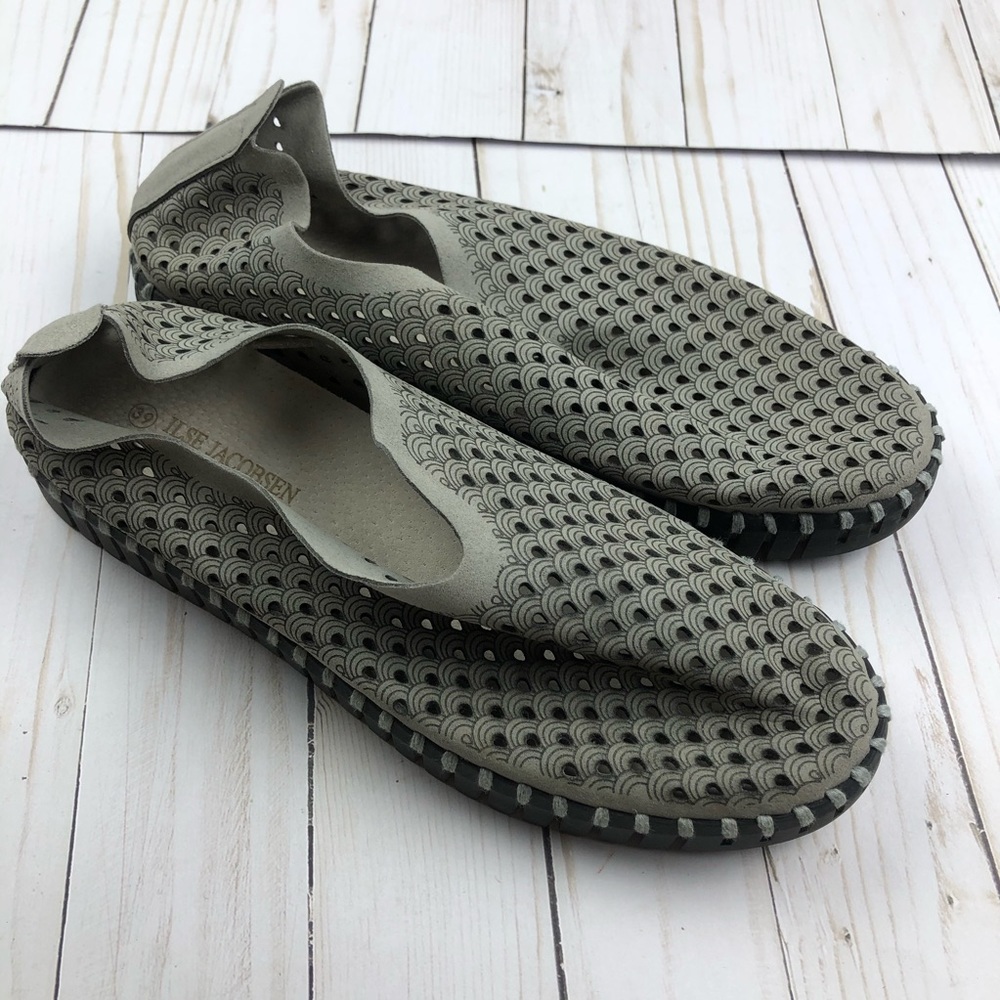 Ilse Jacobsen Hornbak Tulip Slip On Gray